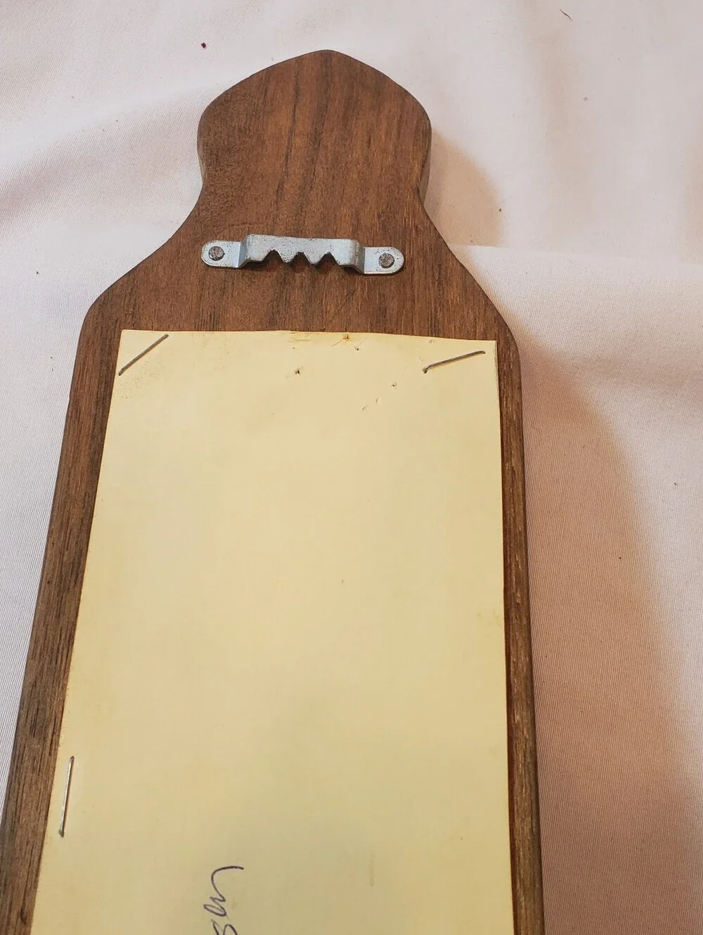 Home Interiors Homco Vtg Wood Wall Mirror Sconce Candle Holder in Natural Brown